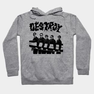 Destroy t shirt punk Hoodie